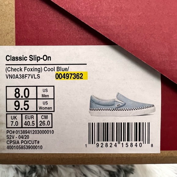 VANS CHECK FOXING CLASSIC SLIP ON - Picture 4 of 12